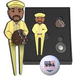 Set of Coach Ball Marker, Hat Clip & Golf Divot Tool - Bag Accessories and Funny Ball Markers | Unique Hat Clip, Complete Golf Accessories Kit for Men and Women | Ideal Groomsman Gift