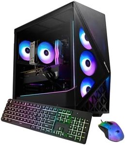 iBUYPOWER Slate Black Gaming PC Desktop Computer Intel Core Ultra 7 265F CPU, NVIDIA GeForce RTX 5060Ti 16GB GPU, 32GB DDR5 RGB RAM, 2TB NVMe SSD, Windows 11 Home, Keyboard, Mouse - SBI7N56T01