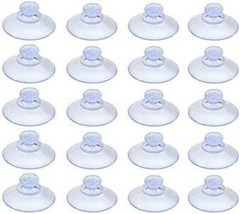 20PC Clear Suction Cups Mushroom Head Plastic Sucker Pads Kitchen Window Suckers(40mm)