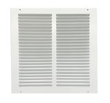 Rocky Mountain Goods Air Return Grille - Heavy Duty Steel with Premium Finish - Includes Full Installation kit - Louvered Design - Paintable Vent Cover - Matte White - Consistent air Flow (12" x 12")