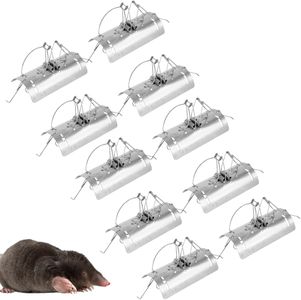 REPELEM Flat Bottom Mole Trap, 10-Pack – Durable Pest Control