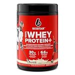 Whey Protein Powder, Six Star 100% Whey Protein Plus, Whey Protein Isolate & Peptides, Lean Protein Powder for Muscle Gain, Whey Isolate Protein Shake, Vanilla, 2 lbs