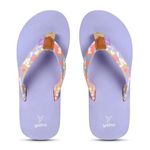 YOHO Marble Slippers for Women | Cushioned Slippers| Lightweight| Waterproof | Violet - UK 5