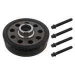 febi bilstein 33077 Pulley decoupled, for crankshaft with screws, pack of one