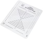 June Tailor 10-1/2-Inch by 12-1/2-Inch Perfect Half-Square and-Quarter-Square Triangles Ruler