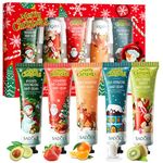 Floral assorted Hand Cream,Hand Cream Gift Sets,Enriched with Shea Butter, Deeply Hydrating & Nourishing Non-Greasy Natural Aloe And Vitamin E For Women Perfect Gifts (chrismas color, 5 * 30g)