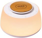 AUGE LIGHT 4-in 1 White Noise Sound Machine with Night Lights 30 Soothing Sounds 32 Volume Levels 3 Timers, Portable Sleep Machine for Baby Kids Adults, Sound Therapy Nightstand for Home Travel