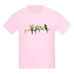 CafePress Parakeets & Cockatiels T Shirt Youth Kids Cotton T-Shirt Light Pink