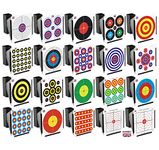 Airsoft 14cm Air Rifle Pistol BB Shooting Targets Mixed Designs 48 Pack 250gsm Quality Card