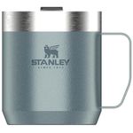 Stanley Classic Legendary Camp Mug 0.35L - Keeps 1.5 Hours Hot - 3 Hours Cold - Dishwasher Safe - Stainless Steel Camping Mug - BPA-Free Thermos Travel Mug - Hammertone Ice