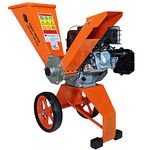 Forest Master FM6DD Wood Chipper 6hp Petrol Self-Feeding, Compact & Portable - Powerful 6HP Engine (3600 RPM), Reversible Blades, Easy Storage, Chips up to 50mm (2 inches) Diameter (1)