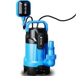 FOTING 2025Upgraded 16000 L/H Submersible Water Pump with Float Switch, 550W Electric Sump Pumps for Dirty/Clean Water, Portable Water Pump for Garden Pond, Pools, Ditches