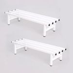 S Rock Handicrafts | Stand Metal Pot Stand | Indoor Plant Stand | Outdoor Plant Stand | Balcony Plant Stand | Modern Plant Stand Small Size 24x18x16 (Set Of 2) (White)