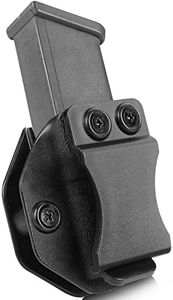 HQDA IWB/OWB Magazine Holster | Mag Carrier,KYDEX Magazine Pouch Holster Fits Glock 43, Adj. Retention US KYDEX Made