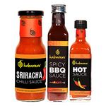 Habanero Sriracha Sauce, BBQ Sauce, Hot Sauce 565G l Non-GMO | Gluten Free l 100% Vegan and Natural Ingredients l Chilli sauce replacement l Enjoy with French Fries, Samosas, Jolo Chips, Noodles, Brown Bread Sandwich|Perfect as Salad Dressing l Mix in Cheese Spread or Cheese Sauce l Perfect on the barbeque grill l Enjoy with Chicken Nuggets l Noodles| Grilled Vegetables| Add to pizza sauce for extra zing| Mix with Mozzarella cheese onto your Pizza Base| Add to Chilli Sauce for smoky zing|