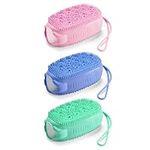 Bamodi Silicone Body Brush - Exfoliating Bath Scrubber - Soft Shower Loofah for Kids and Adults - Alternative to Traditional Back Scrubbers - Shower Exfoliating Scrubber - All Kinds of Skin