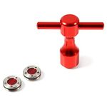 Yosoo 2 PCS Red Golf Putter Weights + Screw Wrench Tool for Scotty Cameron Putters (30g)