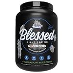 Blessed Vegan Protein Powder - Plant Based Protein Powder Meal Replacement Protein Shake, 23g of Pea Protein Powder, Dairy Free, Gluten Free, No Sugar Added, 30 Servings (Marshmallow Man Pufts)