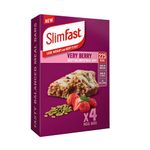 Slim Fast Meal Replacement Very Berry High Protein (4X Box of 4, Total 16 Bars)