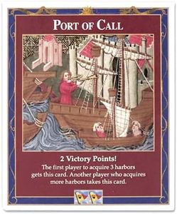 Tabletop Monthly Port of Call Bonus Card compatible with Catan's Settlers of Catan, Seafarers, Cities and Knights and Catan Expansions