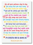 A gorgeous Personalised thank you poem from a child to a nursery, teacher, childminder etc print to say thank you to a Teacher or School, Present Gift Thank Leaving Quote