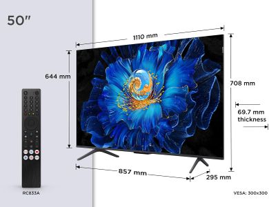 TCL 85" QLED 4K Smart TV – Ultra HD HDR, Large Screen