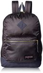 JanSport Super FX Backpack - Trendy School Pack with A Unique Textured Surface | Deep Grey Gold Premium Poly