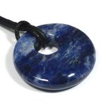 Sagittarius Birthstone Necklace - Sodalite Donut