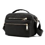 Small Crossbody Cell Phone Purse for Women Girls Waterproof Shoulder Bag Mini Messenger Bag Black