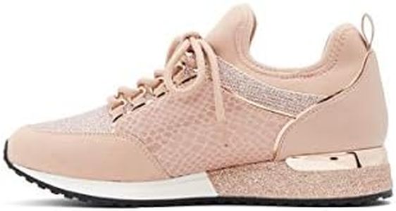 Aldo Courtwood Fashion Lace-up Sneaker, Zapatilla Moderna con Cordones Mujer, Oro Rosa, 37.5 EU