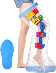 DRKLC Cast Covers for Shower Leg, 100% Waterproof Cast Cover for Showering, Cast Protector for Leg Adult, Shower Boots Sleeve for Foot after Surgery, Full Leg Shower Bag, Reusable