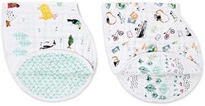 aden + anais Around The World Classic Burpy Bibs 2 Pack, Multi, 2 Count