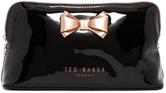 Ted Baker Womens Curved Bow Large Wash Bag Cosmetics Bag 'Abbie' Black, Black, One Size, Abbie