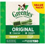 GREENIES Dog Treats Original TEENIE Natural Dental Care, (130 Treats) 36oz. Pack