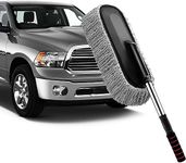 UCRAVO 1 PCS Car Duster, Extendable Long Handle Microfiber Car Duster Exterior Scratch Free Car Cleaning Tool, Car Dust Brush for Truck (Car Cleaning Duster)