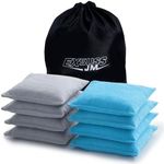 JMEXSUSS Cornhole Bags Grey/Light Blue