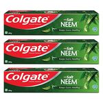 Colgate Active Salt Neem Fresh Breath Toothpaste , Pack Of 600G, Germ-Fighting Colgate Toothpaste With Active Natural Salt & Neem For Fighting Germs&Gum Problems Giving Healthier Teeth Tighter Gums