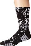 adidas Unisex Creator 365 Basketball Crew Socks (1-Pair), Black/White, Large