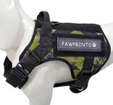 WapaW Dog Harness No-Pull Pet Harness Adjustable Outdoor Pet Vest 3M Reflective Oxford Material Vest for Dogs Easy Control for Small Medium Large Dogs (Medium, Camouflage Green)