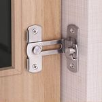 90 Degree Right Angle Door Latch Buckles Curved Latch Bolts Sliding Lock Lever Bolts for Doors and Windows