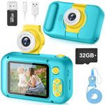 Kids Camera,ARNSSIEN Camera for Kids,2.4in IPS Screen Digital Camera,180°Flip Lens Camera,Children Selfie Camera with Playback Game,Christmas/Birthday Gift for 3 4 5 6 7 8 9 10 Year Old Girl Boy