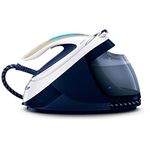 Philips PerfectCare Elite Steam Generator Iron, Optimal Temperature Technology, 470 g Boost, 1.8 Litre, 2400 W, 6.7 Bar, Detachable Water Tank, Auto-Off, Carry Lock, Safe rest, Navy (GC9630/20)