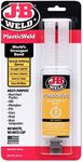 J-B Weld 50132 PlasticWeld Quick-Setting Epoxy Syringe - Dries Off-White - 25 ml (Pack of 3)