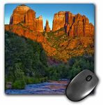 3dRose LLC 8 X 0.25 Inches Mouse Pad, Arizona Sedona Red Rock Sp Cathedral Rock Jaynes Gallery (mp_87810_1)