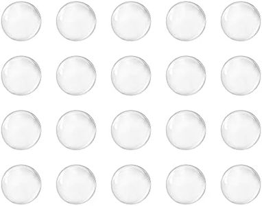 uxcell 8mm Solid Round Clear Glass Ball Boiling Stones Soda Lime Glass Beads 100pcs