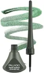 Palladio Liquid Eyeliner, Highly Pigmented and Waterproof Eyeliner, For Intense Eye Definition, Smear-proof Eyeliner Liquid, Includes Easy Grip Wand and Felt Tip Eyeliner Applicator, Emerald Isle