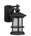 Chloe Lighting CH0152-BLK-OSD1 10.13-Inch Tall Transitional 1-Light Black Outdoor Wall Sconce