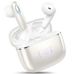 Wireless Earbuds, Bluetooth Headphones 5.3 NEW Ear Buds with 4 ENC Noise Cancelling Mic, Deep Bass HiFi Stereo 40H in Ear Earphones with LED Display, IP7 Waterproof Wireless Headphones for Android iOS