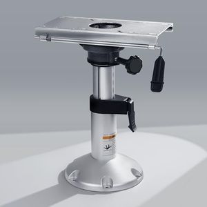 XinKunmarine Aluminum Boat Seat Pedestal, Adjustable Height 13-18 Inches Locking with Slide, Boat Seat Pedestals and Bases Mount for Fishing Bass Pontoon Boats