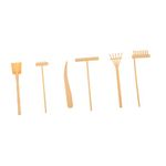 RORPOIR 6pcs Sand Rake Garden Sandbox Tools Kits Zen Garden Kit Zen Garden Rakes Zen Garden Rake Tool Sand Art Kit Zen Garden Accessory Sand Garden Decor Toys Mini Bamboo Product Plastic